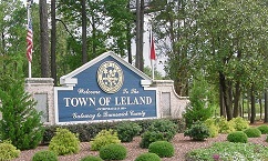 Town of Leland NC Welcome sign